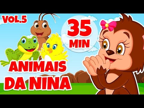 Animais da Nina Vol. 5 - Giramille 35 min | Desenho Animado Musical