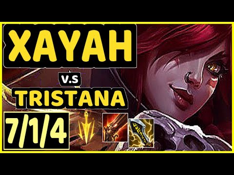 COMP (XAYAH) vs TRISTANA - 7/1/4 KDA BOTTOM ADC CHALLENGER GAMEPLAY - EUW