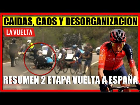 RESUMEN 2 ETAPA VUELTA a ESPAÑA 2023 ROGLIC y BUITRAGO BRUTAL CAIDA HOY EGAN Bernal ASCIENDE