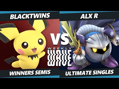 Weekly Wave 27 Winners Semis - Blacktwins (Pichu) Vs. ALX R (Meta Knight) SSBU Ultimate Tournament