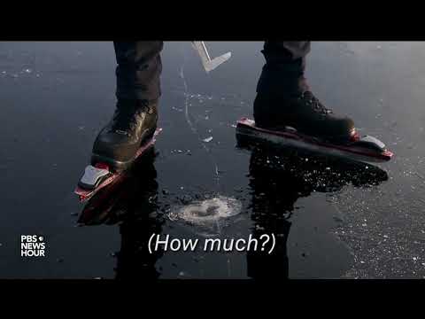 When an adventurous skater bends thin ice, this frozen lake sings
