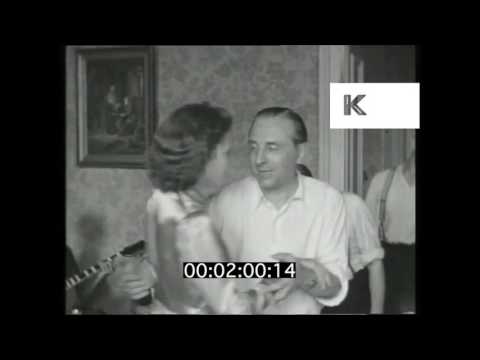 1930s Germany, Dancing at Jewish Family Party Rare Home Movie Footage