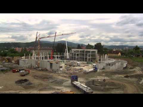 IFKTV - Stavba WERK ARENY v Třinci - Časosběr  (Time Lapse) 5 min HD