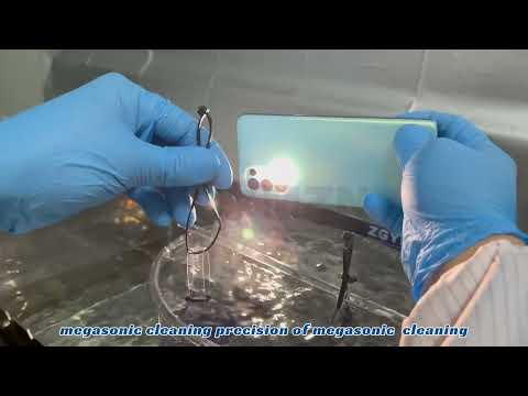 Megasonic cleaning   secondary product pollution