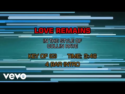Collin Raye - Love Remains (Karaoke)