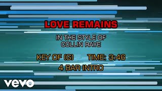 Collin Raye - Love Remains (Karaoke)