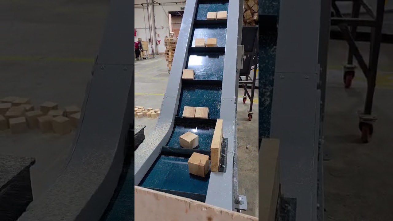 Tekerlekli ve Yükseklik Ayarlı Eğimli Zincirli Konveyör Sistemleri - Video 1