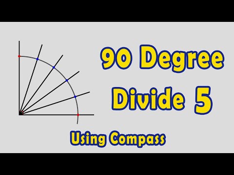 How To Divide a Right Angle into 5 Equal Parts