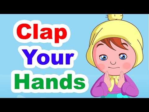 Clap Your Hands Listen To The Music | Nursery Rhyme with Lyrics | Kids Songs | Poems For Kids