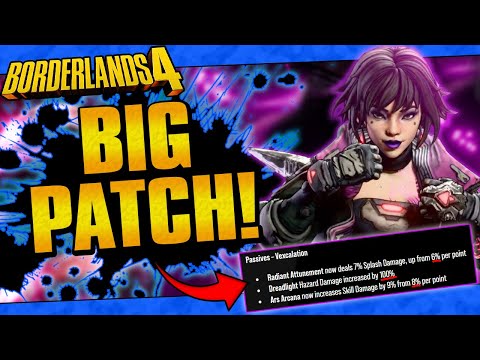 HUGE PATCH FOR VAULT HUNTERS!! (100+ SKILL BUFFS AND MORE!!) // Borderlands 4 Patch Notes