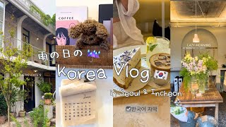 【韓国Vlog】｜🇰🇷韓国人のお友達とソウルVlog💐🤍｜친구랑 서울숲 브이로그☔️