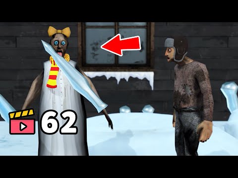 Granny vs Grandpa vs Ice Icicle Fight - funny horror animation (Compilation #62)