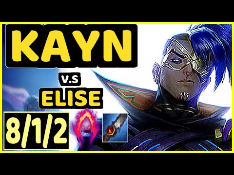 KEIO (KAYN) vs ELISE - 8/1/2 KDA JUNGLE CHALLENGER GAMEPLAY - BR