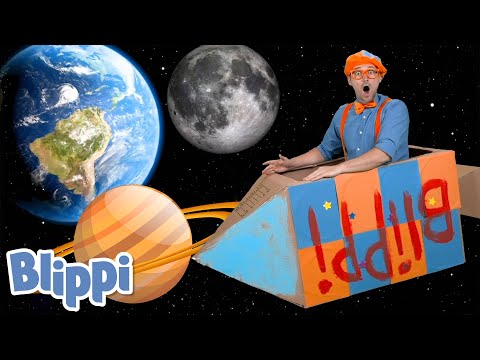 Blippi Builds A Rocketship! Learn About The Solar System | Science Videos For Kids!