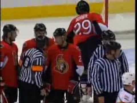 Highlights (Fisher's hit) vs Islanders - Jan 13/08