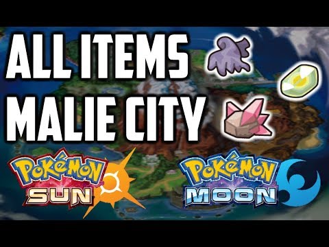 All Items in Malie City - Pokemon Sun and Moon