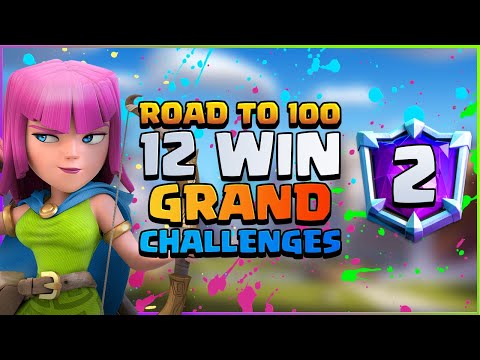 Road to 100 12 Win Grand Challenges With 3.0 Xbow: #2 — Clash Royale