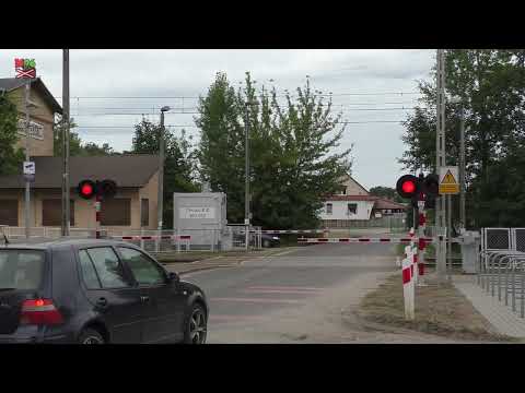 Przejazd kolejowy Jastrzębsko (PL) - 29.7.2022 / Železniční přejezd / Polish railroad crossing