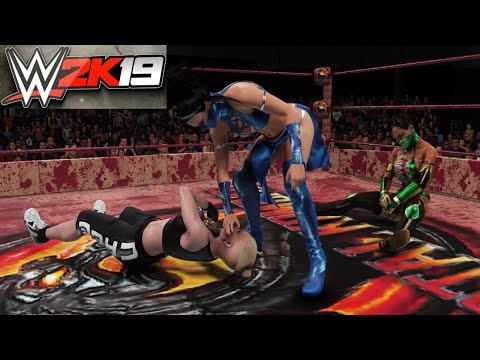 Kitana, Jade, and Cassie Cage! - WWE 2K19 Falls Count Anywhere Elimination Match