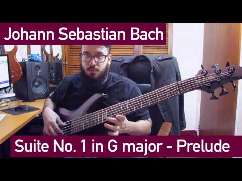 Bach Cello Suite 1: Prelude (Solo Bass Guitar)