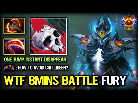 WTF 8MINS BATTLE FURY ITEM Phantom Assassin One Jump Instant Disappear With Unreal CRIT Damage DotA2