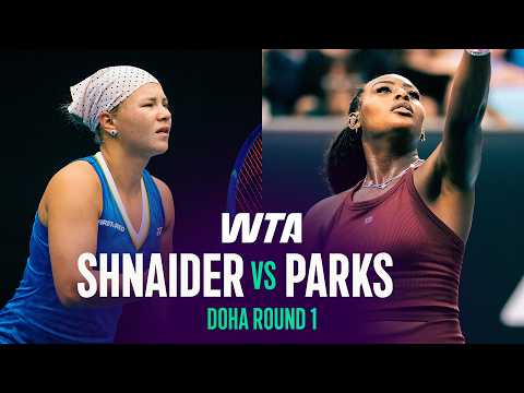 Diana Shnaider vs. Alycia Parks | 2026 Doha Round 1 | WTA Match Highlights
