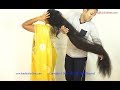 Thick Long Velvet Hair Finger Brushing, Hair Pulling & Aroma Smelling By Me