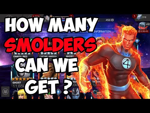 MCOC How Many Smolders Can Human Torch Get?  Insane Damage R5 Human Torch