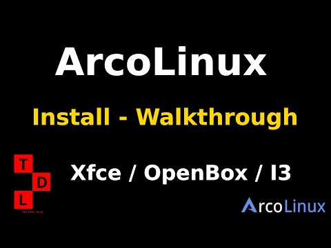 ArcoLinux  Install - Walkthrough