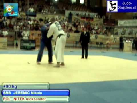 Judo 2009 Koper: Jeremic (SRB) - Nitek (POL) [+90kg].