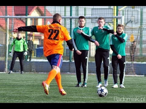 Gole z meczu Radomiak Radom - KSZO Ostrowiec Świętokrzyski. Sparing - zima 2014.