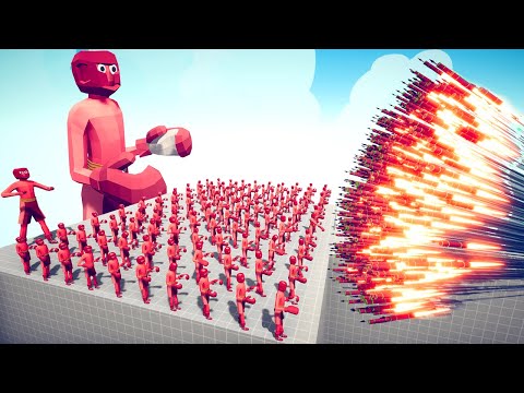 100x BOXER and GIANT BOXER Vs EVERY GODS - Totally Accurate Battle Simulator TABS