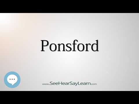 Ponsford (How to Pronounce Cities of the World)💬⭐🌍✅