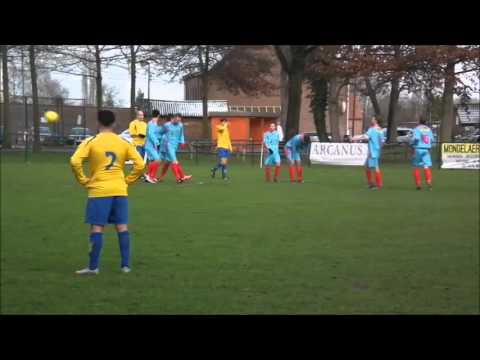 Herk Sport B - BS Sport: doelpunt Jelle Michiels (0-1)