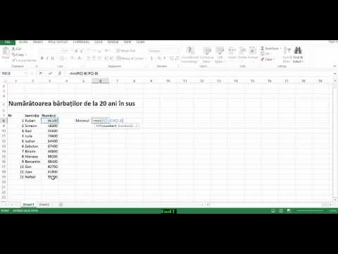 Cum să determini minimul, maximul și media numerelor în Excel?