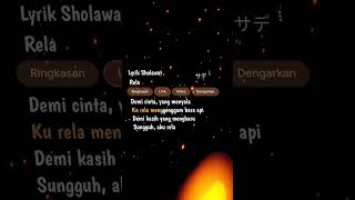 Download lagu LIRIK LAGU RELA VERSI SHOLAWAT #lyriksholawat #fypシ #demicinta #rela #liriklagu #lirikgoogle #lirik mp3
