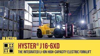 The Hyster® J10-18XD High-Capacity Lithium-Ion Forklift: In Action