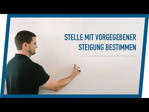 Given a gradient - determine its position | Math by Daniel Jung