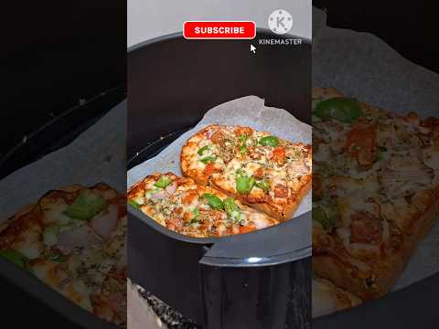 Air Fryer Bread Pizza 🍕/Instant Pizza #shorts #viralvideo #pizza #bread #airfryer #trending