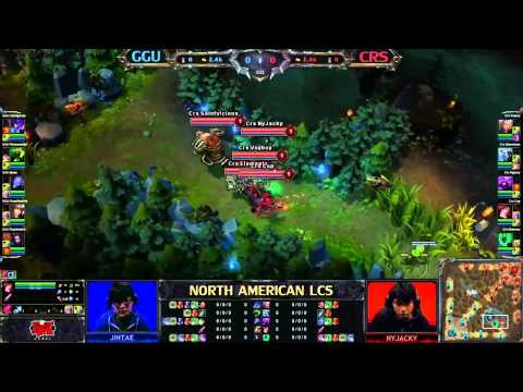 GGU vs CRS LCS W8D1 Lvl 1 awesome fight ending with 5 kills :D just epick start