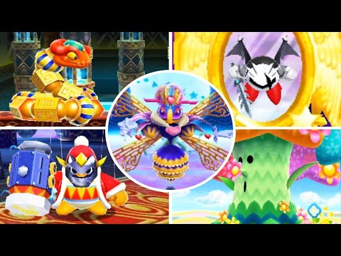 Kirby Triple Deluxe - All Bosses + Ending