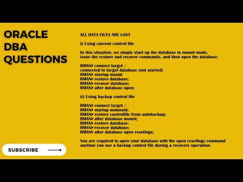 Oracle RMAN SCENARIO: How to restore lost datafile
