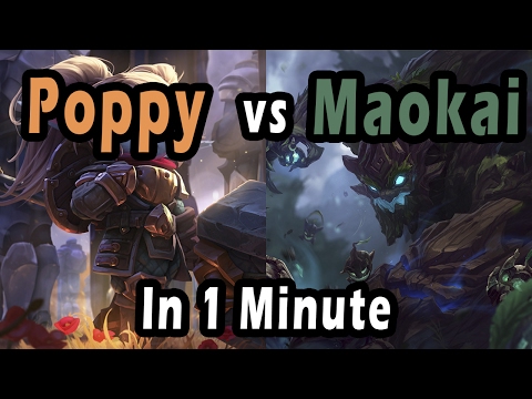 Poppy Vs. Maokai In 1 Min - A Top Lane Matchup Guide
