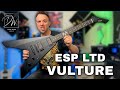 ESP LTD Vulture - James Hetfield Signature Guitar - Black Satin