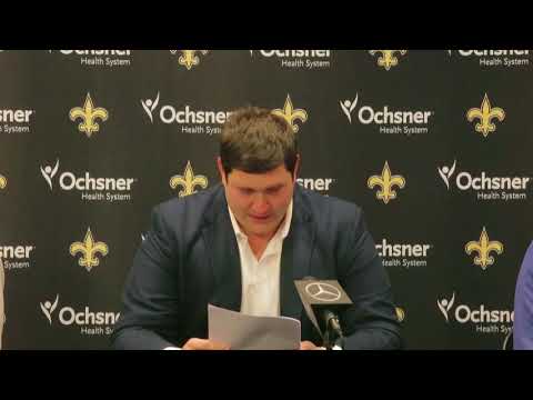 Watch Saints Zach Strief Get Emotional About Drew Brees At Retirement Presser