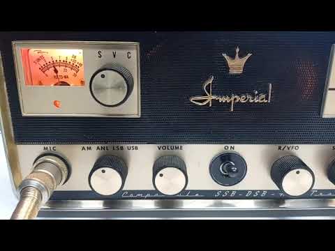 a half-century-old Regency Imperial CB Radio strutting her stuff.