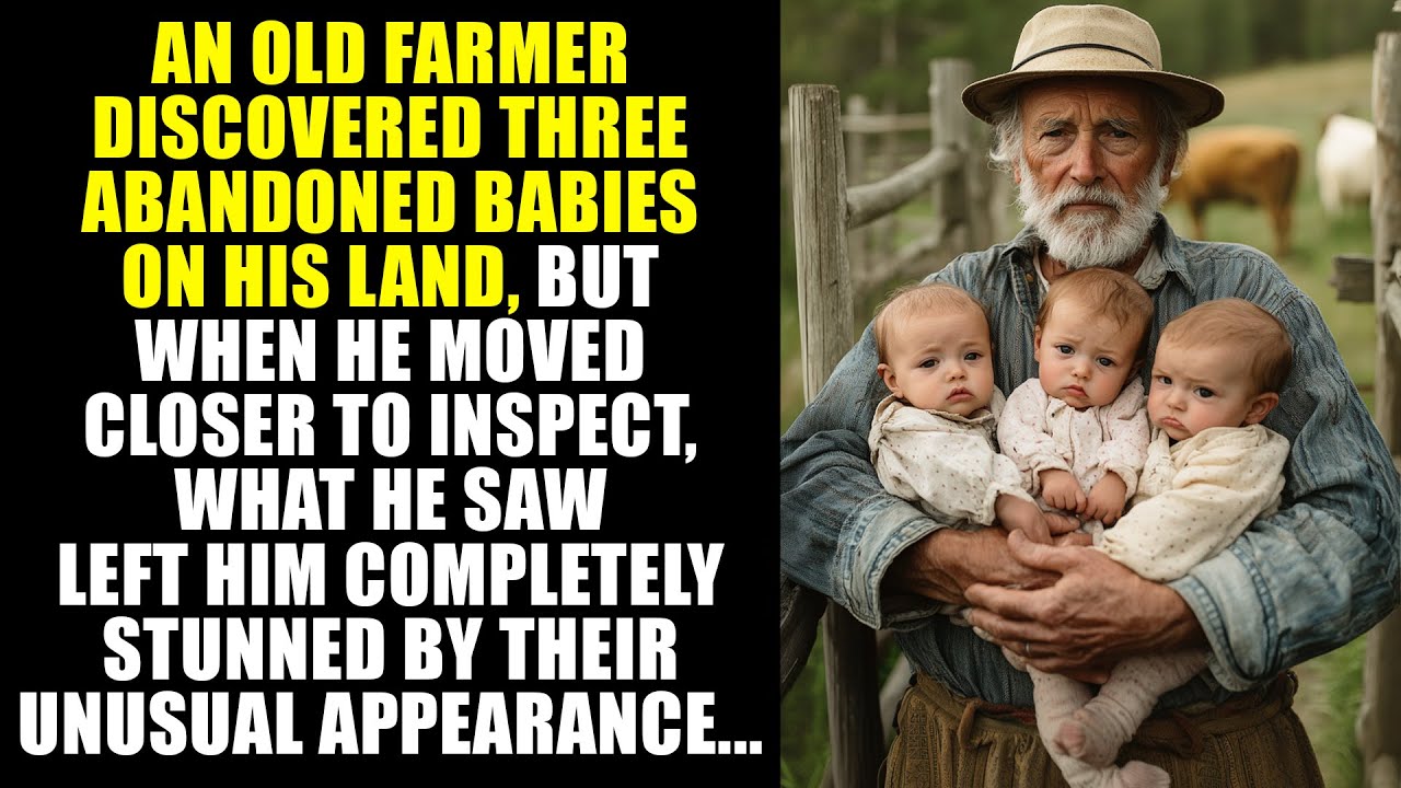 AN Old Man Found THREE ABANDONED BABIES on His Farm, BUT as He Got Closer, He Was Stunned...