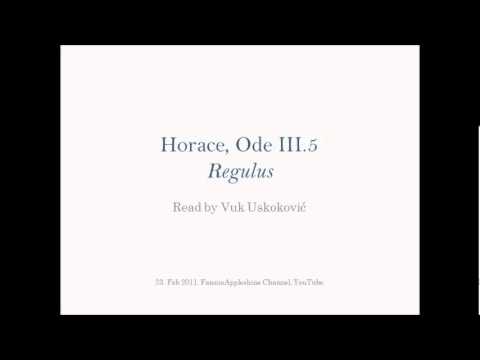 Horace, Ode III.5, 'Regulus'