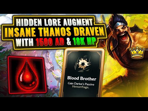 EXCLUSIVE Augment "Blood Brother": 1500 AD & 18000 HP Thanos Draven Build | League Arena Gameplay