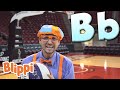 Blippi Teaches Basketball Tricks Blippi Learn With Blippi Funny Videos Songs